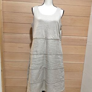 J Jill linen and jersey dress